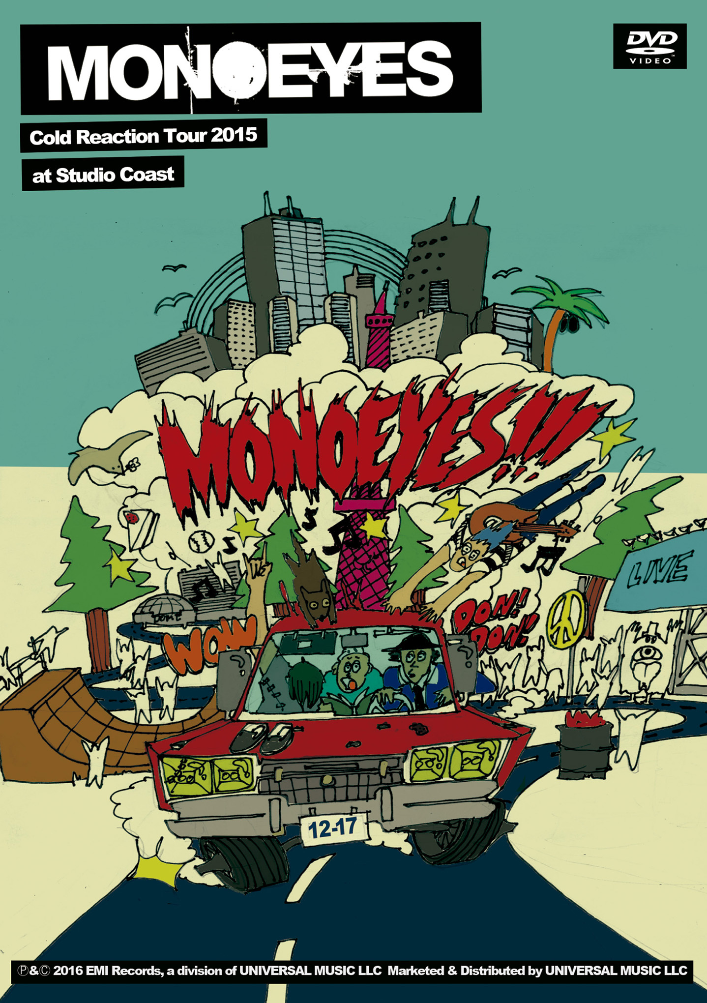 1st DVD＆Blu-ray「MONOEYES Cold Reaction Tour 2015 at Studio Coast」